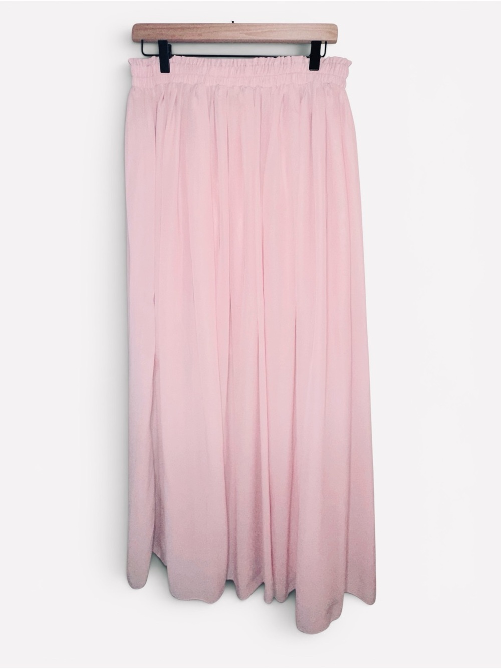 *FINAL SALE* Sheer Chiffon Circle Maxi Swing Skirt Light Pink